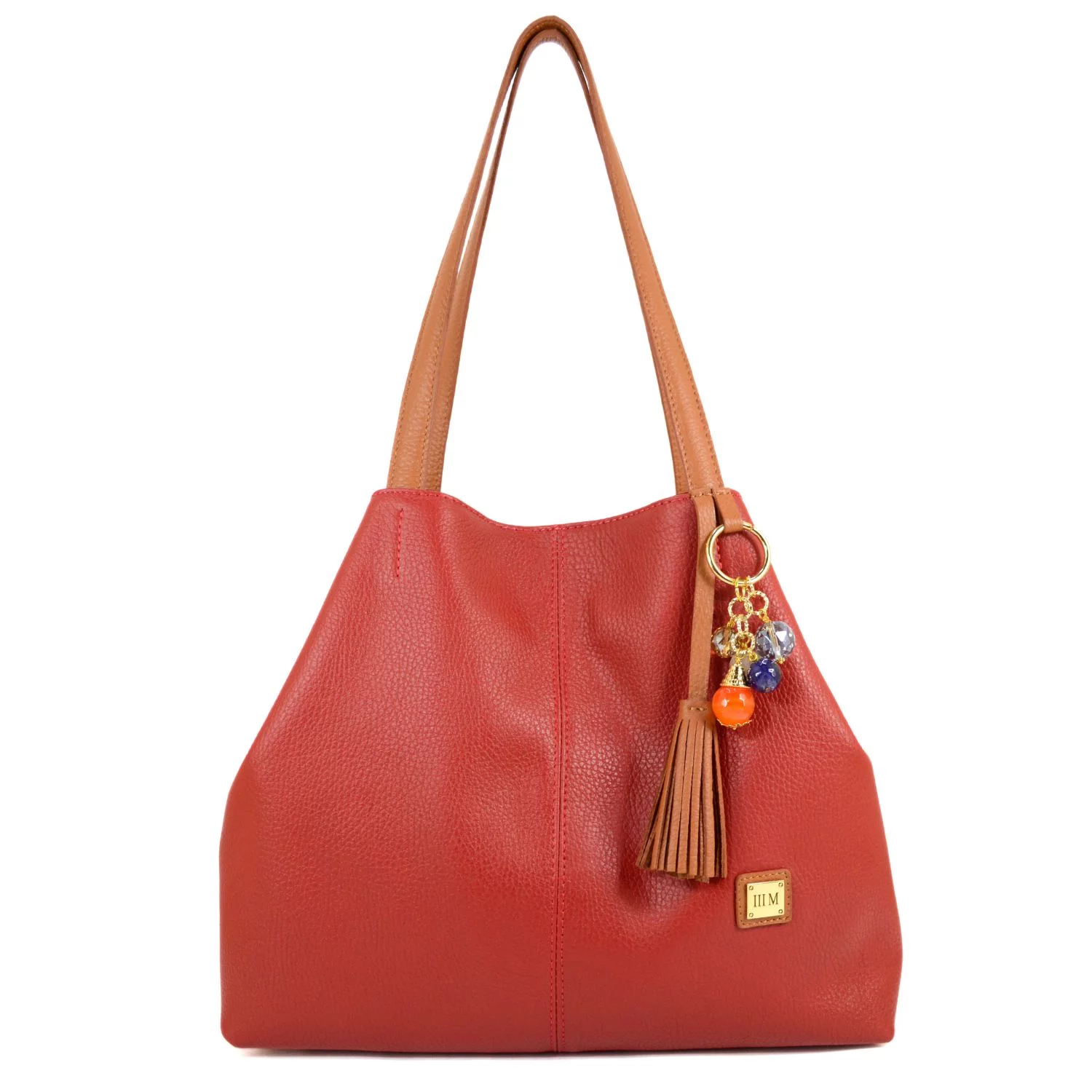 Bolso cuero rojo